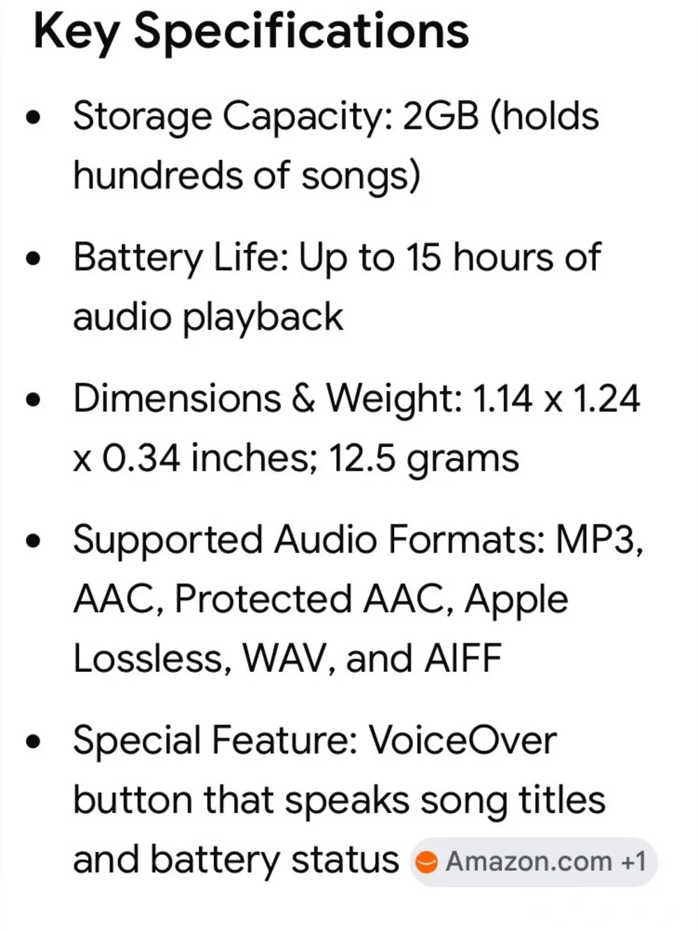 Apple ipod shuffle
